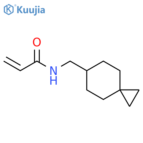 N-({spiro2.5octan-6-yl}methyl)prop-2-enamide structure