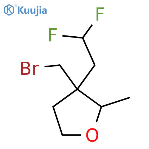 Furan, 3-(bromomethyl)-3-(2,2-difluoroethyl)tetrahydro-2-methyl- structure