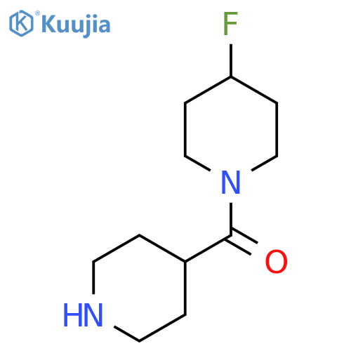 (4-Fluoropiperidin-1-yl)(piperidin-4-yl)methanone structure