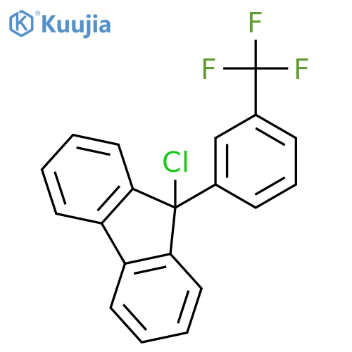 9H-Fluorene, 9-chloro-9-[3-(trifluoromethyl)phenyl]- structure