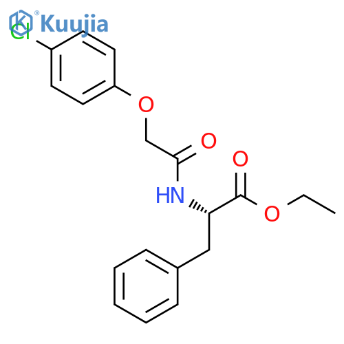 Phenylalanine, N-[(4-chlorophenoxy)acetyl]-, ethyl ester structure