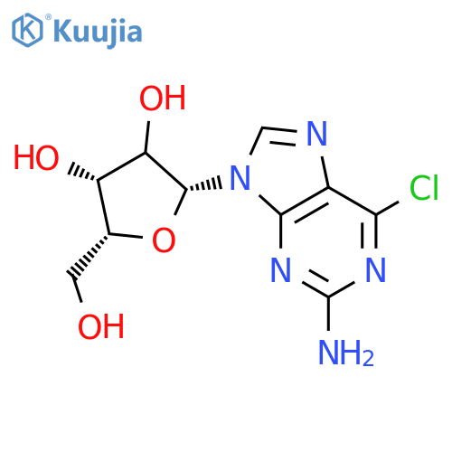 2-Amino-6-chloropurine-9-b-D-riboside structure
