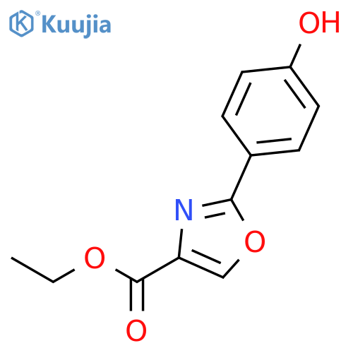 Ethyl 2-(4'-Hydroxyphenyl)-1,3-oxazole-4-carboxylate structure