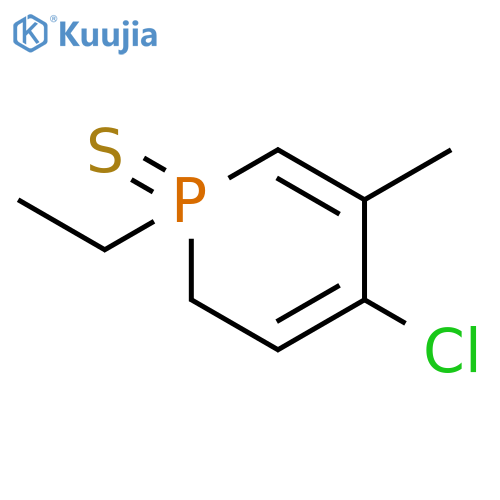 PHOSPHORIN, 4-CHLORO-1-ETHYL-1,2-DIHYDRO-5-METHYL-, 1-SULFIDE structure
