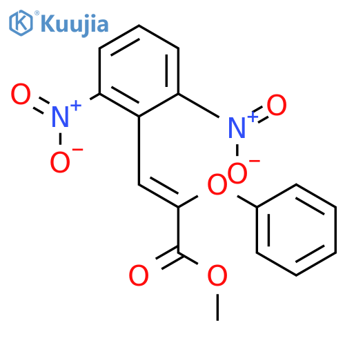 2-Propenoic acid, 3-(2,6-dinitrophenyl)-2-phenoxy-, methyl ester, (Z)- structure