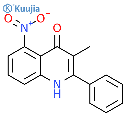 4(1H)-Quinolinone, 3-methyl-5-nitro-2-phenyl- structure