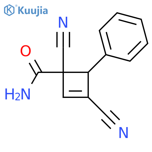 2-CYCLOBUTENE-1-CARBOXAMIDE, 1,3-DICYANO-4-PHENYL- structure