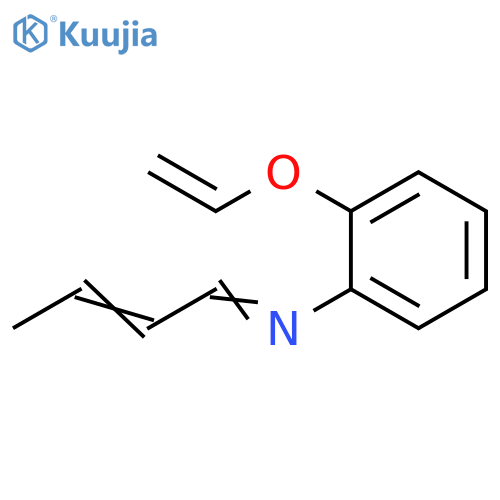 Benzenamine, N-2-buten-1-ylidene-2-(ethenyloxy)- structure