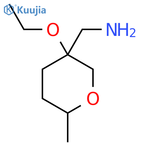 (3-ethoxy-6-methyloxan-3-yl)methanamine structure