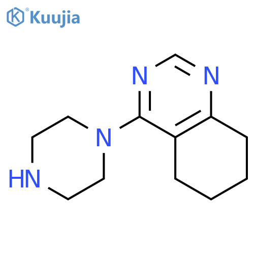 Quinazoline, 5,6,7,8-tetrahydro-4-(1-piperazinyl)- structure