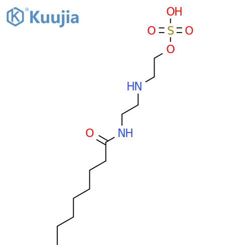Octanamide, N-[2-[[2-(sulfooxy)ethyl]amino]ethyl]- structure