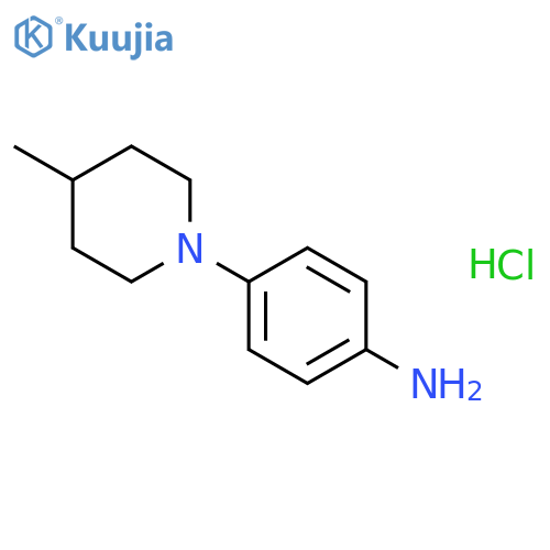 4-(4-methylpiperidin-1-yl)aniline hydrochloride structure