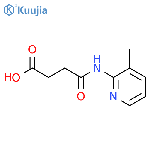 4-[(3-Methylpyridin-2-yl)amino]-4-oxobutanoic acid structure