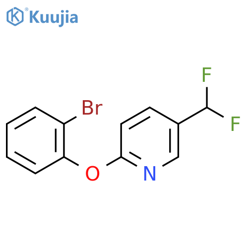 2-(2-Bromophenoxy)-5-(difluoromethyl)pyridine structure