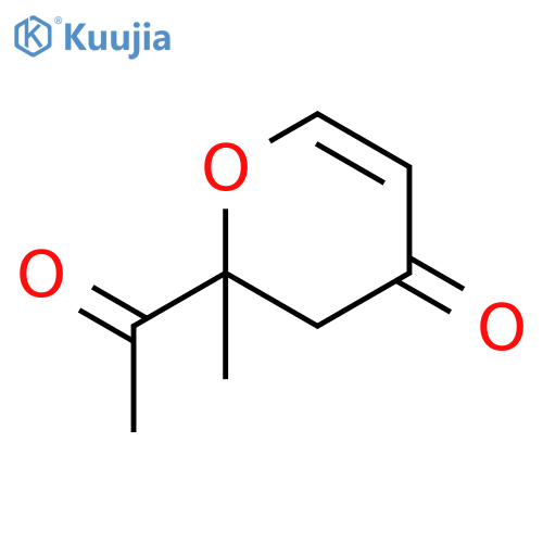4H-Pyran-4-one, 2-acetyl-2,3-dihydro-2-methyl-, (2S)- (9CI) structure