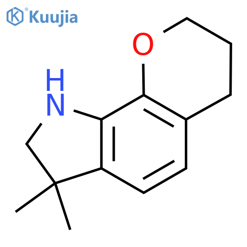 7,7-dimethyl-2H,3H,4H,7H,8H,9H-pyrano[3,2-g]indole structure