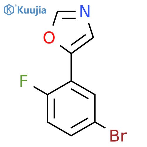 5-(5-Bromo-2-fluorophenyl)-1,3-oxazole structure