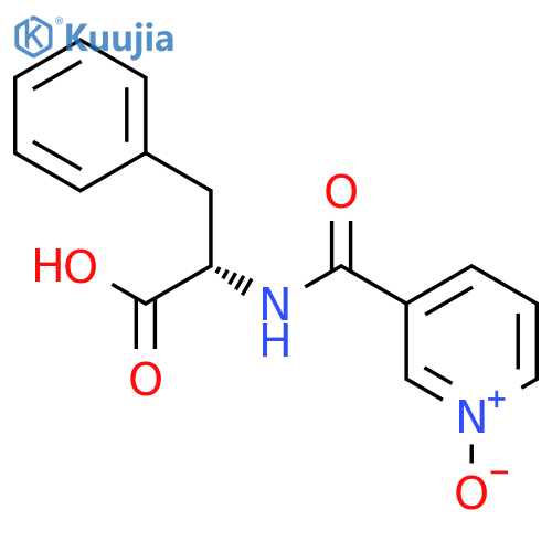 L-Phenylalanine, N-[(1-oxido-3-pyridinyl)carbonyl]- structure