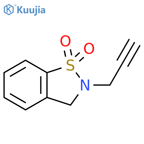 1,2-Benzisothiazole,2,3-dihydro-2-(2-propyn-1-yl)-,1,1-dioxide structure