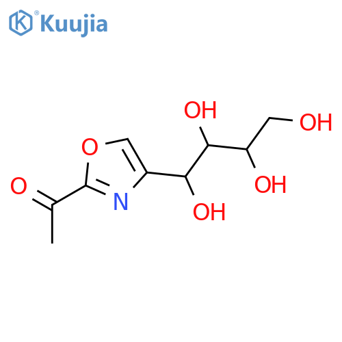 Ethanone, 1-[4-(1,2,3,4-tetrahydroxybutyl)-2-oxazolyl]- structure