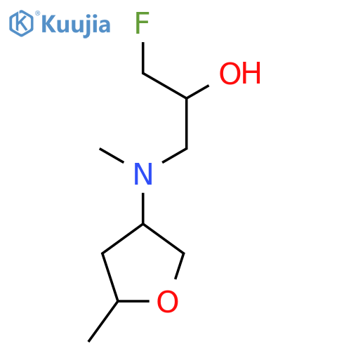 1-fluoro-3-methyl(5-methyloxolan-3-yl)aminopropan-2-ol structure