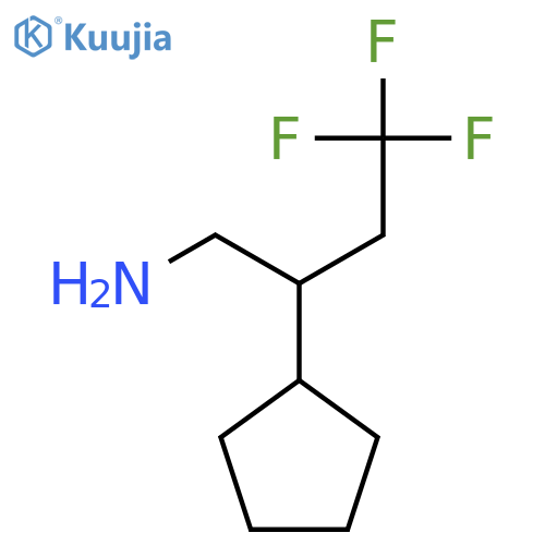 2-Cyclopentyl-4,4,4-trifluorobutan-1-amine structure