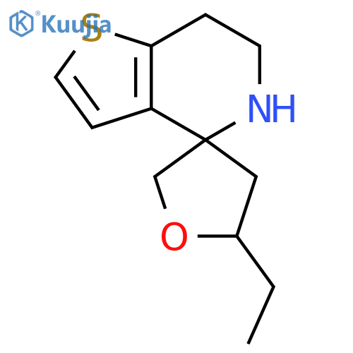 5-ethyl-6',7'-dihydro-5'H-spirooxolane-3,4'-thieno3,2-cpyridine structure