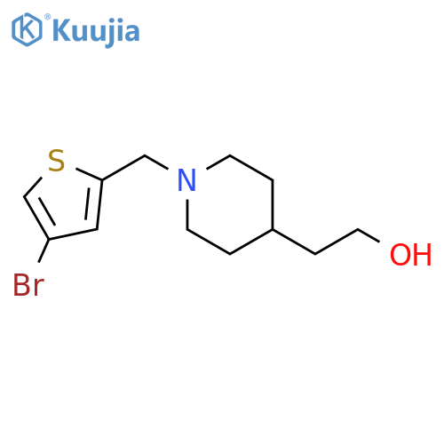 2-(1-((4-Bromothiophen-2-yl)methyl)piperidin-4-yl)ethan-1-ol structure