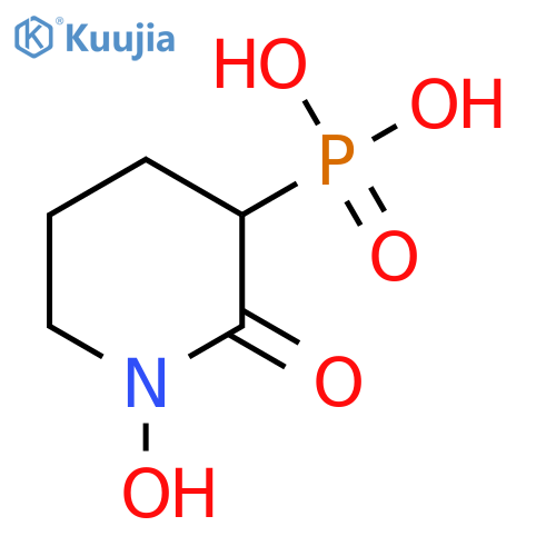 (1-Hydroxy-2-oxopiperidin-3-yl)phosphonic acid structure