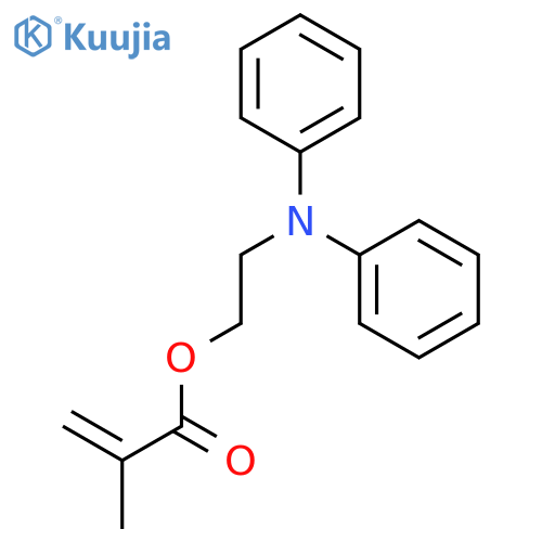 2-Propenoic acid, 2-methyl-, 2-(diphenylamino)ethyl ester structure