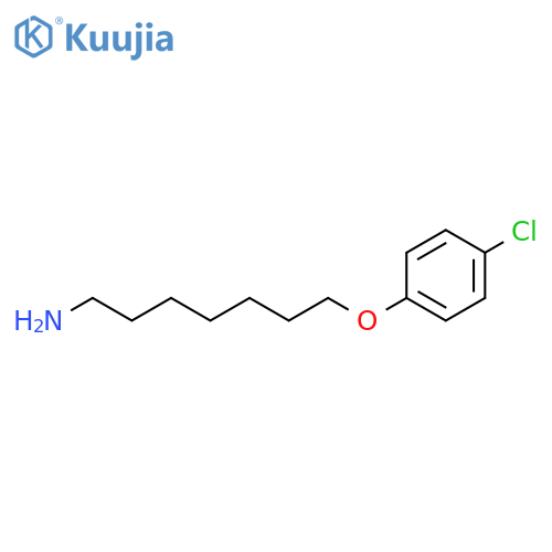 1-Heptanamine, 7-(4-chlorophenoxy)- structure