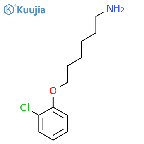 1-Hexanamine, 6-(2-chlorophenoxy)- structure