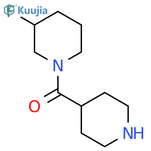 (3-Fluoropiperidin-1-yl)(piperidin-4-yl)methanone structure