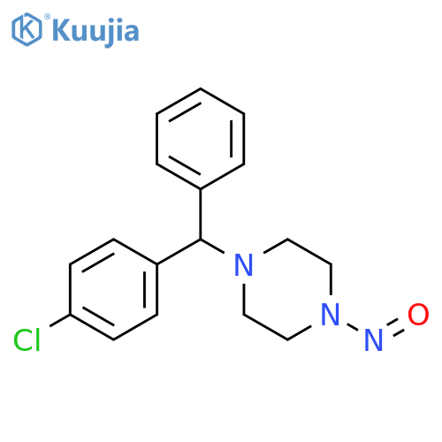 1-(4-Chloro-benzhydryl)-4-nitroso-piperazine structure