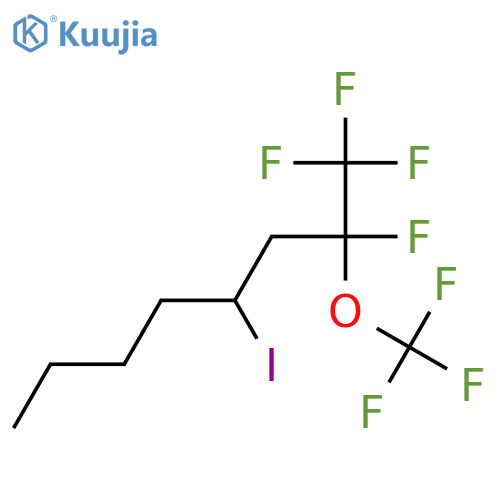4-Iodo-1,1,1,2-tetrafluoro-2-(trifluoromethoxy)octane structure