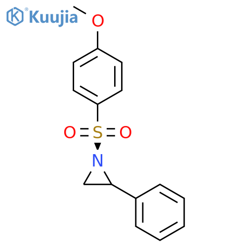 Aziridine, 1-[(4-methoxyphenyl)sulfonyl]-2-phenyl-, (R)- structure