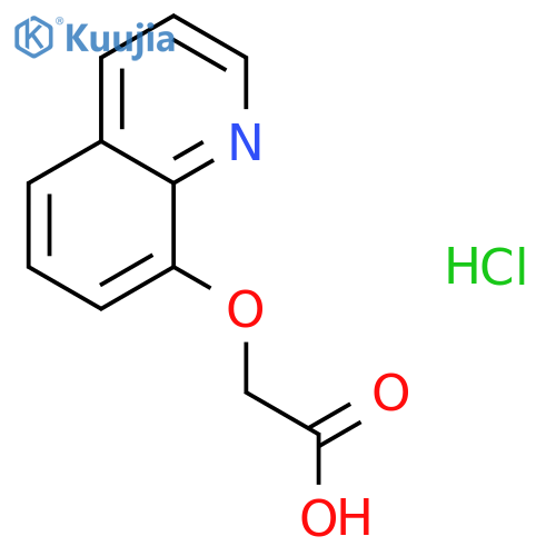 2-(Quinolin-8-yloxy)acetic acid hydrochloride structure
