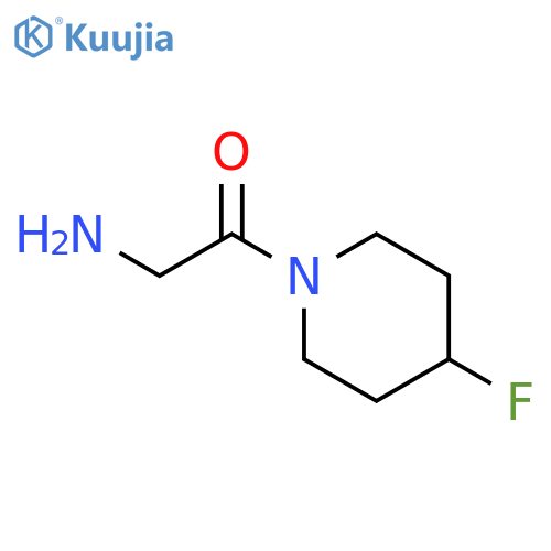 2-Amino-1-(4-fluoropiperidin-1-yl)ethan-1-one structure