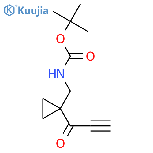 tert-butyl N-{[1-(prop-2-ynoyl)cyclopropyl]methyl}carbamate structure