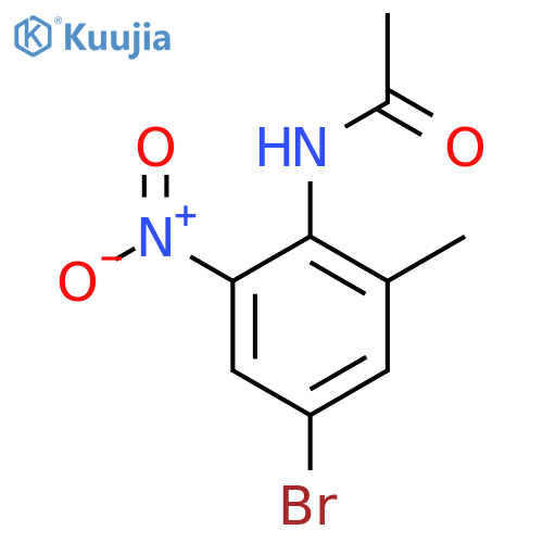 N-(4-bromo-2-methyl-6-nitrophenyl)acetamide structure