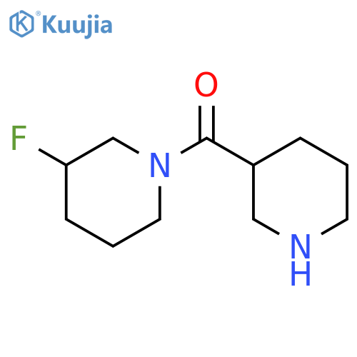 (3-Fluoropiperidin-1-yl)(piperidin-3-yl)methanone structure