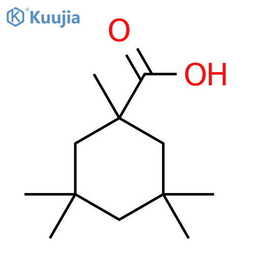 1,3,3,5,5-Pentamethylcyclohexane-1-carboxylic acid structure