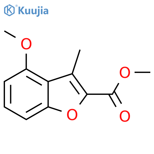 4-Methoxy-3-methyl-benzofuran-2-carboxylic acid methyl ester structure