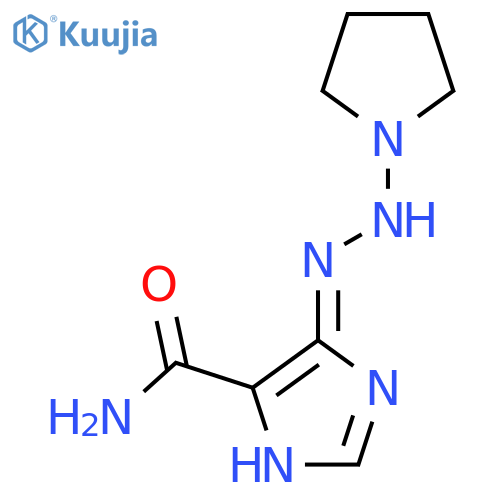 (5e)-5-(pyrrolidin-1-ylhydrazinylidene)imidazole-4-carboxamide structure