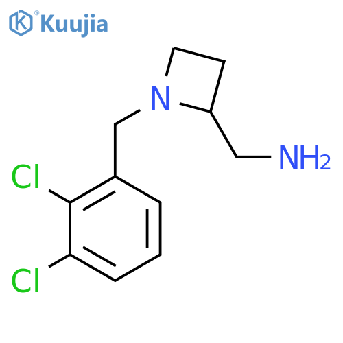{1-(2,3-dichlorophenyl)methylazetidin-2-yl}methanamine structure