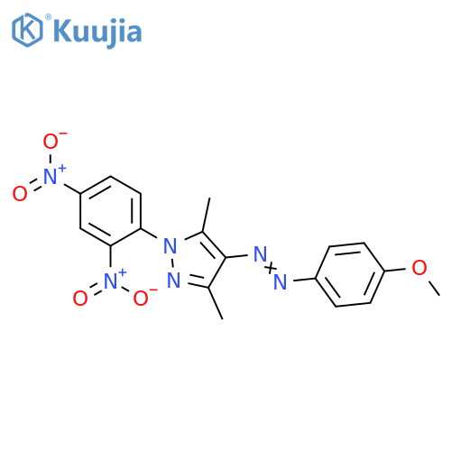1H-Pyrazole, 1-(2,4-dinitrophenyl)-4-[2-(4-methoxyphenyl)diazenyl]-3,5-dimethyl- structure