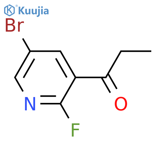 1-(5-Bromo-2-fluoropyridin-3-yl)propan-1-one structure