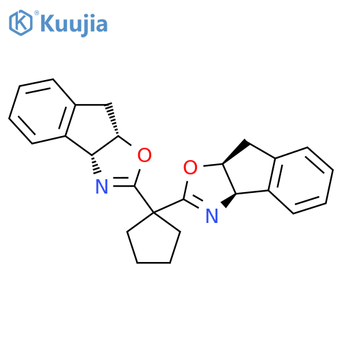 (3Ar,3'aR,8aS,8'aS)-2,2'-Cyclopentylidenebis[3a,8a-dihydr o-8H-indeno[1,2-d]oxazole] structure