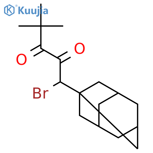 2,3-Pentanedione, 1-bromo-4,4-dimethyl-1-tricyclo[3.3.1.13,7]dec-1-yl- structure