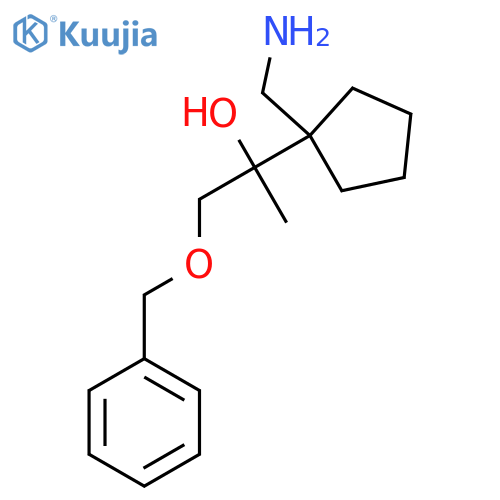 Cyclopentanemethanol, 1-(aminomethyl)-α-methyl-α-[(phenylmethoxy)methyl]- structure